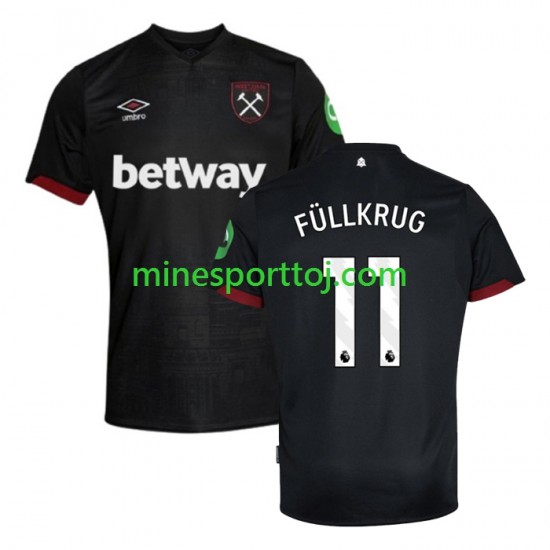 West Ham United FULLKRUG 11 Herre Udebane Fodboldtrøje 2024-2025 Lange Ærmer
