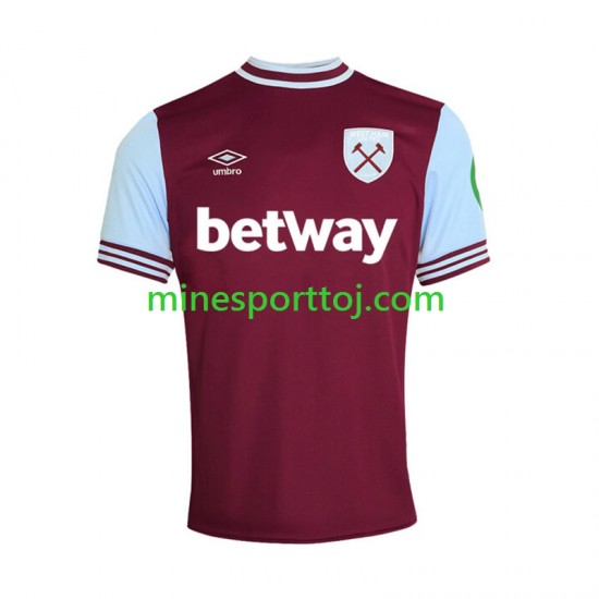West Ham United Herre Hjemmebane Fodboldtrøje 2024-2025 Lange Ærmer West Ham United Herre Hjemmebane Fodboldtrøje 2024-2025 Lange Ærmer