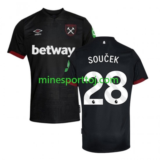 West Ham United SOUCEK 28 Herre Udebane Fodboldtrøje 2024-2025 Lange Ærmer