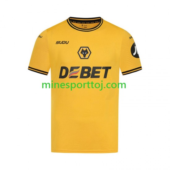 Wolverhampton Wanderers Herre Hjemmebane Fodboldtrøje 2024-2025 Lange Ærmer