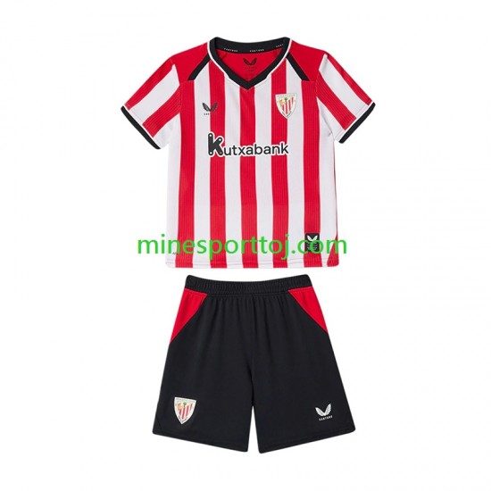 Athletic Bilbao Børne Hjemmebane Fodboldtrøje 2026-2027 Lange Ærmer