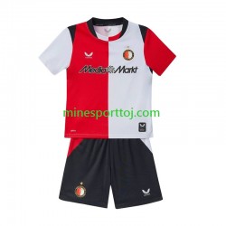 Feyenoord Rotterdam Børne Hjemmebane Fodboldtrøje 2026-2027 Lange Ærmer