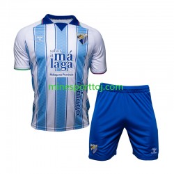 Málaga CF Børne Hjemmebane Fodboldtrøje 2026-2027 Lange Ærmer