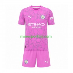 Manchester City Målmand Børne Udebane Fodboldtrøje 2026-2027 Lange Ærmer