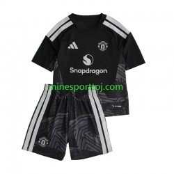 Manchester United Målmand Børne Hjemmebane Fodboldtrøje 2026-2027 Lange Ærmer