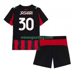 AC Milan Ardon Jashari 30 Børne Hjemmebane Fodboldtrøje 2025-2026 Lange Ærmer