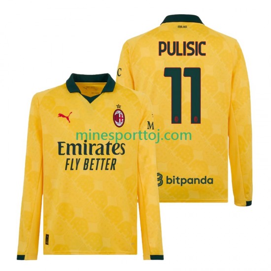 AC Milan Christian Pulisic 11 Herre Tredje Fodboldtrøje 2025-2026 med Korte Ærmer