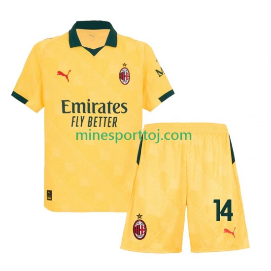 AC Milan Luca Modric 14 Børne Tredje Fodboldtrøje 2025-2026 Lange Ærmer
