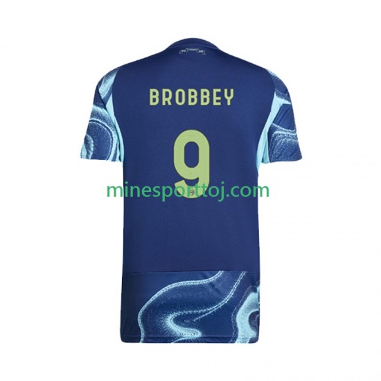 AFC Ajax Brian Brobbey 9 Herre Udebane Fodboldtrøje 2025-2026 Lange Ærmer