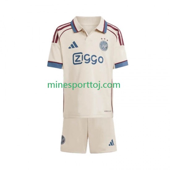 AFC Ajax Børne Tredje Fodboldtrøje 2025-2026 Lange Ærmer