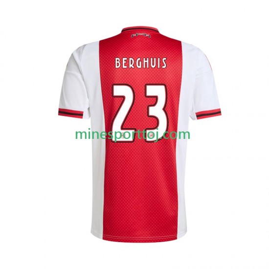 AFC Ajax Steven Berghuis 23 Herre Hjemmebane Fodboldtrøje 2025-2026 Lange Ærmer