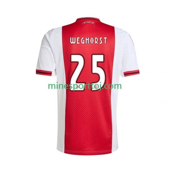 AFC Ajax Wout Weghorst 25 Herre Hjemmebane Fodboldtrøje 2025-2026 Lange Ærmer