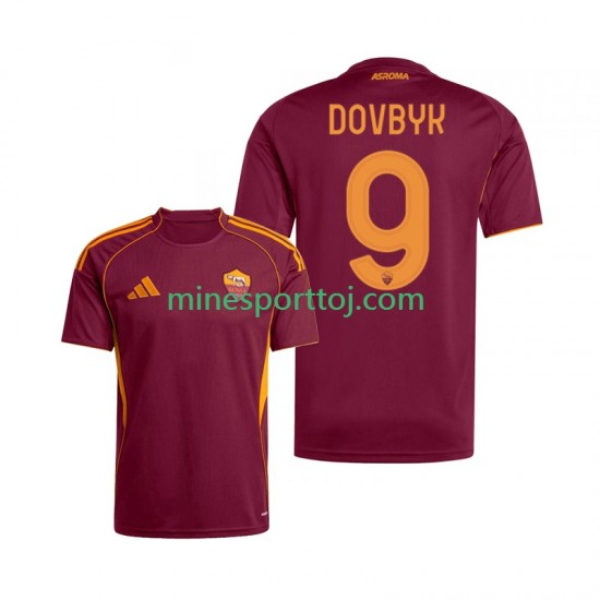AS Roma Artem Dovbyk 9 Herre Hjemmebane Fodboldtrøje 2025-2026 Lange Ærmer