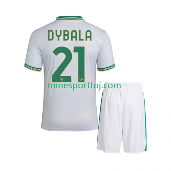 AS Roma Dybala 21 Børne Tredje Fodboldtrøje 2025-2026 Lange Ærmer