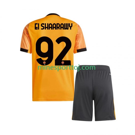 AS Roma Stephan El Shaarawy 92 Børne Udebane Fodboldtrøje 2025-2026 Lange Ærmer