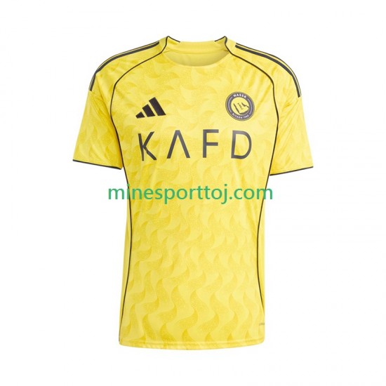 Al Nassr Herre Hjemmebane Fodboldtrøje 2025-2026 Lange Ærmer