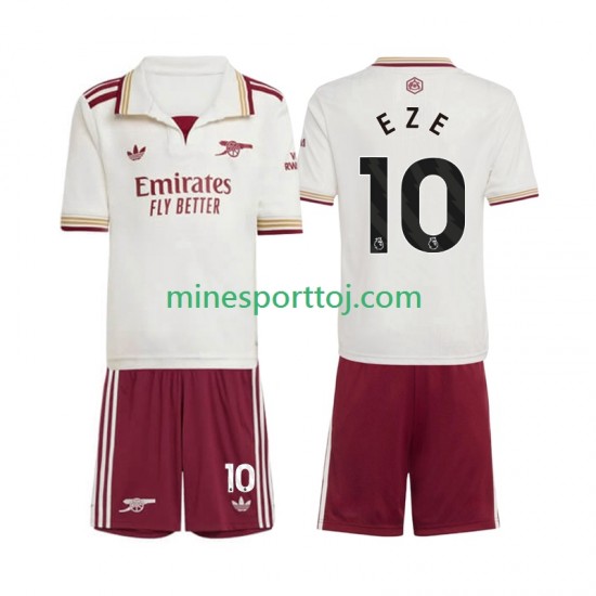Arsenal Eberechi Eze 10 Børne Tredje Fodboldtrøje 2025-2026 Lange Ærmer