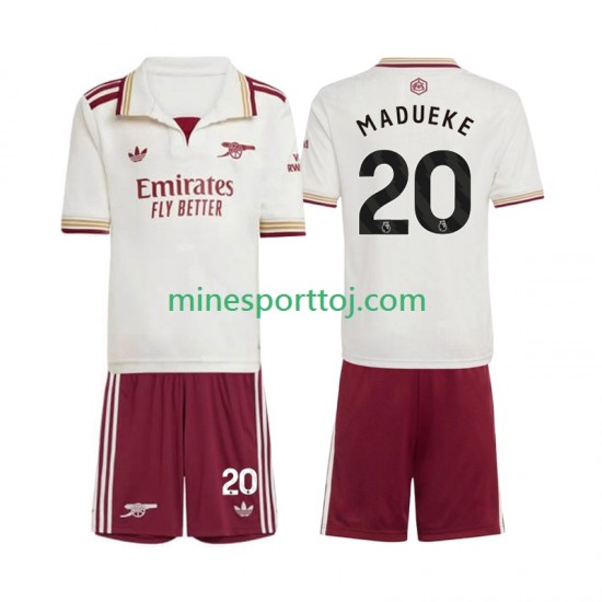 Arsenal Noni Madueke 20 Børne Tredje Fodboldtrøje 2025-2026 Lange Ærmer