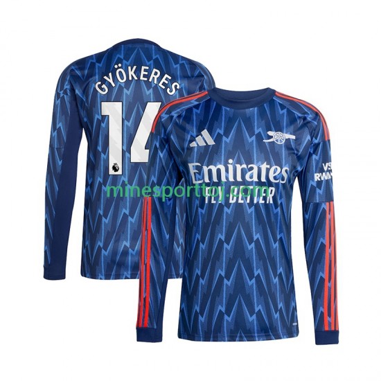 Arsenal Viktor Gyokeres 14 Herre Udebane Fodboldtrøje 2025-2026 med Korte Ærmer