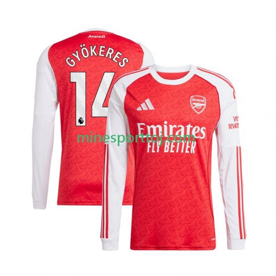 Arsenal Viktor Gyokeres 14 Herre Hjemmebane Fodboldtrøje 2025-2026 med Korte Ærmer