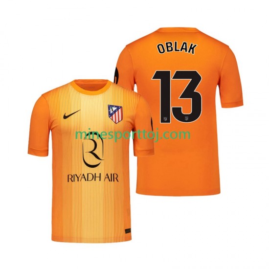 Atlético Madrid Målmand Jan Oblak 13 Herre Tredje Fodboldtrøje 2025-2026 Lange Ærmer