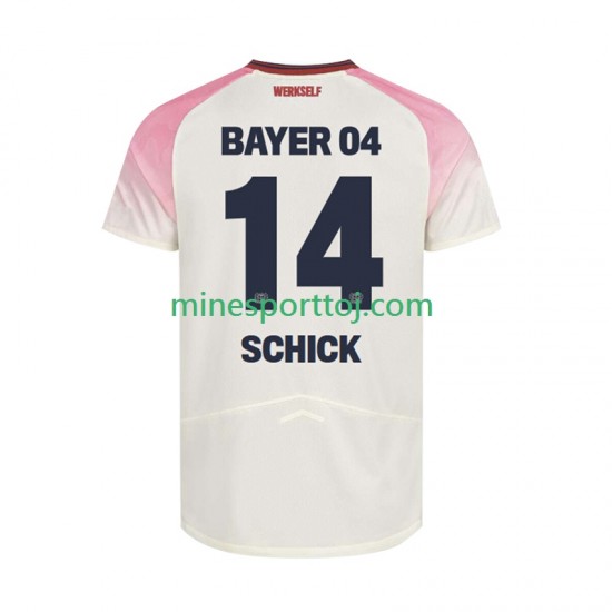 Bayer 04 Leverkusen Patrik Schick 14 Herre Udebane Fodboldtrøje 2025-2026 Lange Ærmer