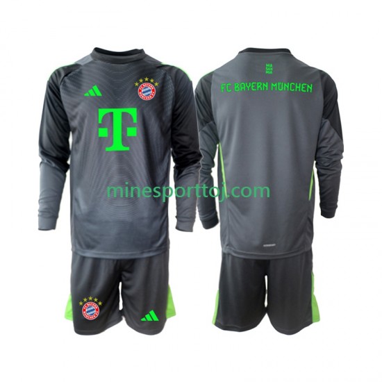 FC Bayern München Målmand Børne Udebane Fodboldtrøje 2025-2026 med Korte Ærmer