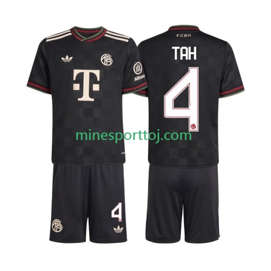 FC Bayern München Jonathan Tah 4 Børne Tredje Fodboldtrøje 2025-2026 Lange Ærmer