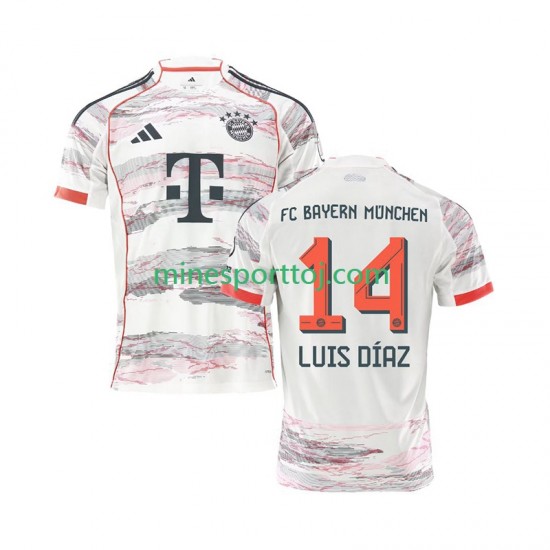 FC Bayern München Luis Diaz 14 Herre Udebane Fodboldtrøje 2025-2026 Lange Ærmer