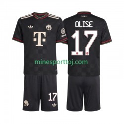 FC Bayern München Michael Olise 17 Børne Tredje Fodboldtrøje 2025-2026 Lange Ærmer
