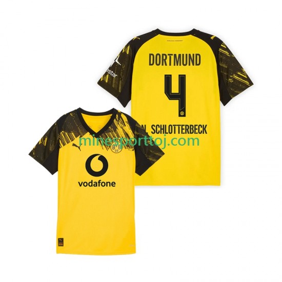 Borussia Dortmund Nico Schlotterbeck 4 Herre Hjemmebane Fodboldtrøje 2025-2026 Lange Ærmer