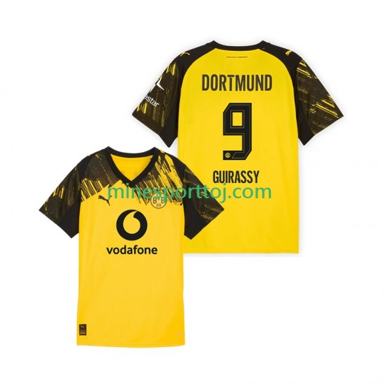 Borussia Dortmund Serhou Guirassy 9 Herre Hjemmebane Fodboldtrøje 2025-2026 Lange Ærmer