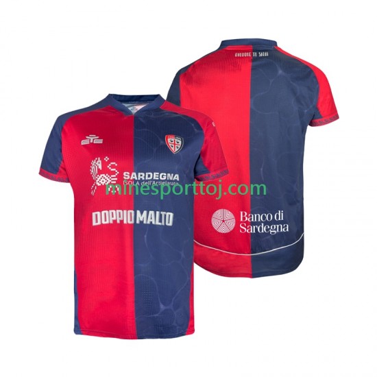 Cagliari Herre Hjemmebane Fodboldtrøje 2025-2026 Lange Ærmer