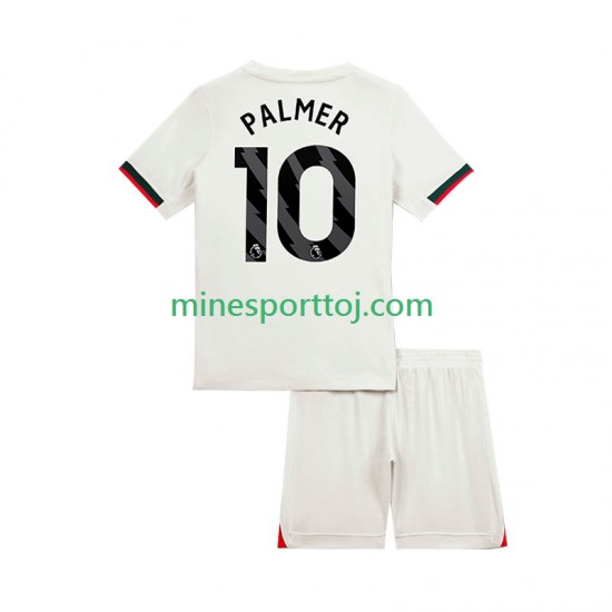 Chelsea Cole Palmer 10 Børne Udebane Fodboldtrøje 2025-2026 Lange Ærmer