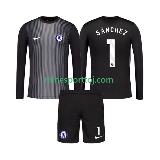 Chelsea Målmand Robert Sanchez 1 Børne Hjemmebane Fodboldtrøje 2025-2026 med Korte Ærmer