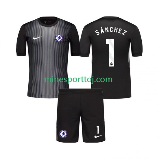 Chelsea Målmand Robert Sanchez 1 Børne Hjemmebane Fodboldtrøje 2025-2026 Lange Ærmer