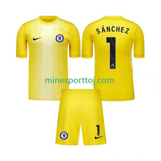 Chelsea Målmand Robert Sanchez 1 Børne Tredje Fodboldtrøje 2025-2026 Lange Ærmer