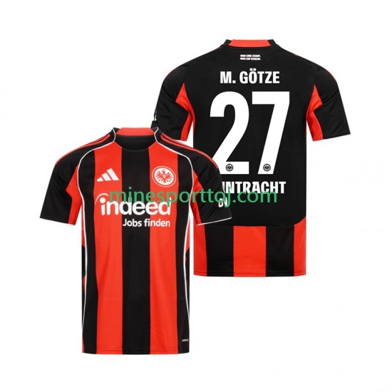 Eintracht Frankfurt Mario Gotze 27 Herre Hjemmebane Fodboldtrøje 2025-2026 Lange Ærmer
