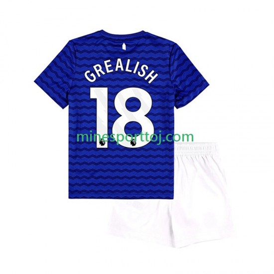 Everton Jack Grealish 18 Børne Hjemmebane Fodboldtrøje 2025-2026 Lange Ærmer