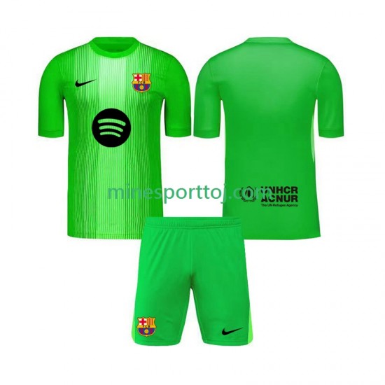 FC Barcelona Målmand Børne Hjemmebane Fodboldtrøje 2025-2026 Lange Ærmer