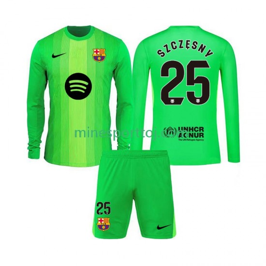 FC Barcelona Målmand Szczesny 25 Børne Hjemmebane Fodboldtrøje 2025-2026 med Korte Ærmer FC Barcelona Målmand Szczesny 25 Børne Hjemmebane Fodboldtrøje 2025-2026 med Korte Ærmer