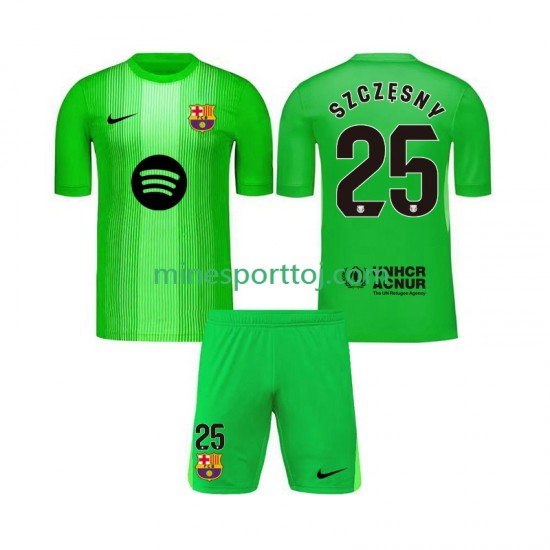 FC Barcelona Målmand Szczesny 25 Børne Hjemmebane Fodboldtrøje 2025-2026 Lange Ærmer