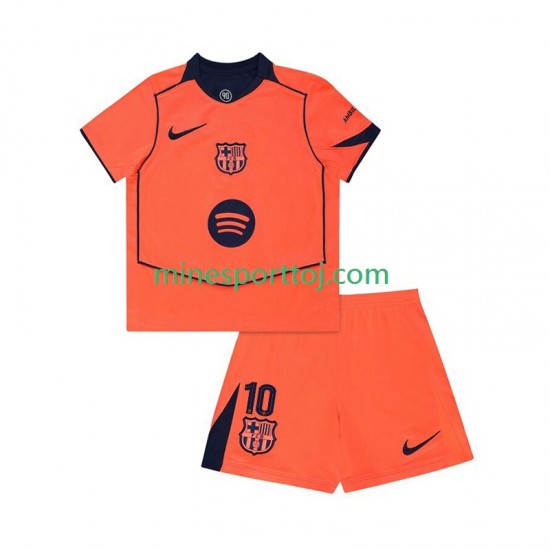 FC Barcelona Lamine Yamal 10 UCL Børne Tredje Fodboldtrøje 2025-2026 Lange Ærmer