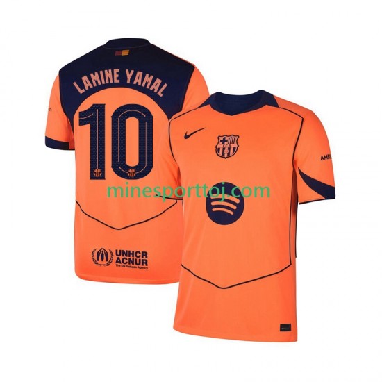 FC Barcelona Lamine Yamal 10 UCL Herre Tredje Fodboldtrøje 2025-2026 Lange Ærmer