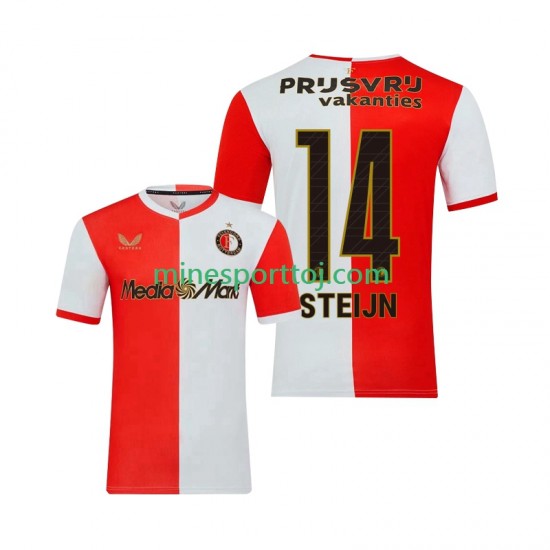 Feyenoord Rotterdam Sem Steijn 14 Herre Hjemmebane Fodboldtrøje 2025-2026 Lange Ærmer