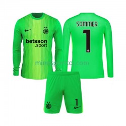 Inter Milan Målmand Yann Sommer 1 Børne Tredje Fodboldtrøje 2025-2026 med Korte Ærmer