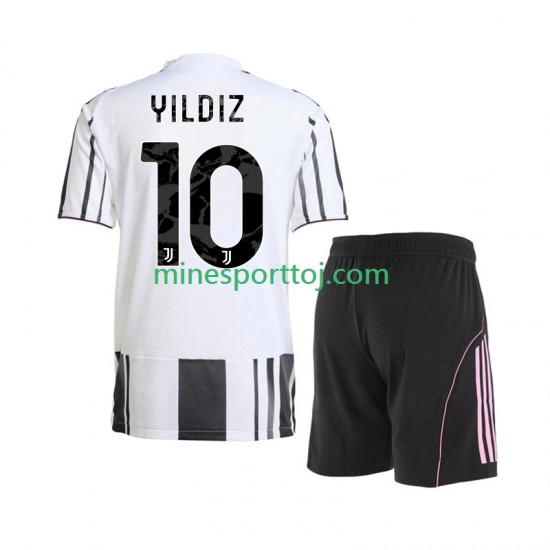 Juventus Kenan Yildiz 10 Børne Hjemmebane Fodboldtrøje 2025-2026 Lange Ærmer