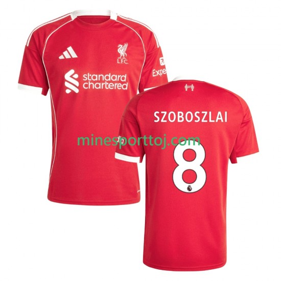 Liverpool Dominik Szoboszlai 8 Herre Hjemmebane Fodboldtrøje 2025-2026 Lange Ærmer