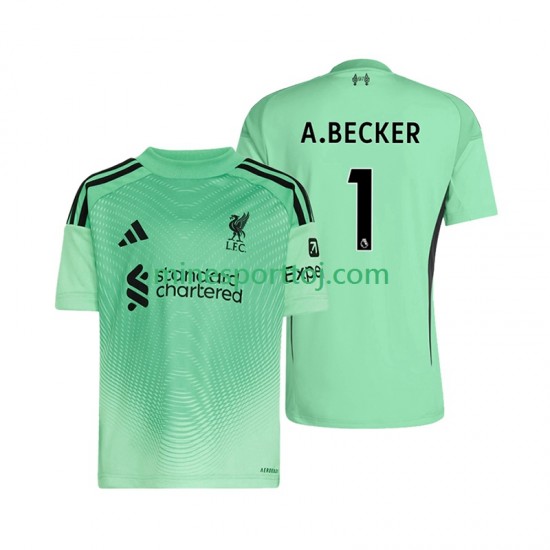 Liverpool Målmand Alisson Becker 1 Herre Hjemmebane Fodboldtrøje 2025-2026 Lange Ærmer Liverpool Målmand Alisson Becker 1 Herre Hjemmebane Fodboldtrøje 2025-2026 Lange Ærmer