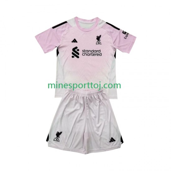 Liverpool Målmand Børne Tredje Fodboldtrøje 2025-2026 Lange Ærmer Liverpool Målmand Børne Tredje Fodboldtrøje 2025-2026 Lange Ærmer